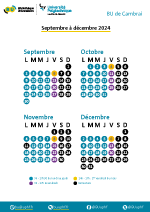 Calendrier de la BU de Cambrai